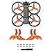 FSIDIWT Avata 2 Propellers 4Pcs Avata 2 Propellers Replacement Low Noise Replacement Spare Blades Props for DJI Avata 2 Drone Accessories Orange - Image 3