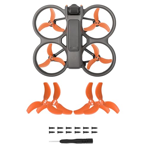 FSIDIWT Avata 2 Propellers 4Pcs Avata 2 Propellers Replacement Low Noise Replacement Spare Blades Props for DJI Avata 2 Drone Accessories Orange - Image 1
