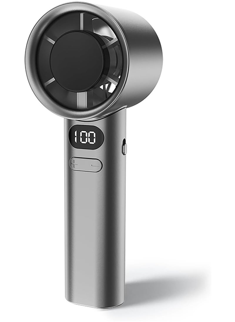 إلترازون Mini Portable Handheld Fan – 120-Speed Infinitely Adjustable Rechargeable Fan with USB-C Charging, Compact Gray Design – Personal Travel Fan for Adults & Kids, Quiet & Powerful Breeze Anywhere - Image 1