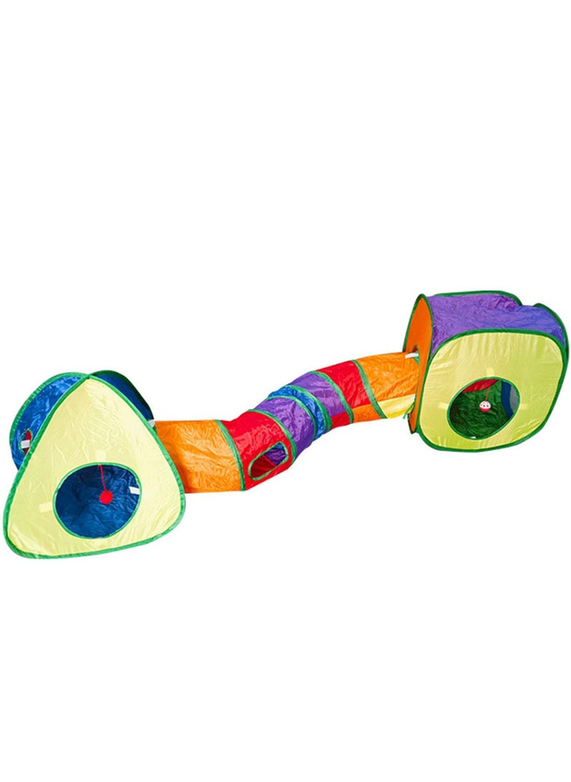 Kidle Cat Toys Tunnel and Cube Set Interactive Kitten Toys for Indoor Cats Chase and Exercise for Kittens  - Image 1