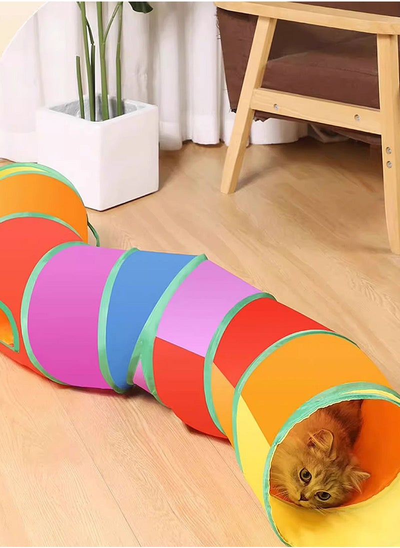 Kidle Cat Toys Tunnel and Cube Set Interactive Kitten Toys for Indoor Cats Chase and Exercise for Kittens  - Image 2