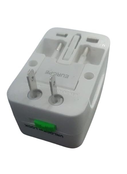 Generic Universal World Charger Adapter Plug All in one Travel AC Power Adapter Converter to UKUSEUAU Plug Socket Electrical White  - Image 4