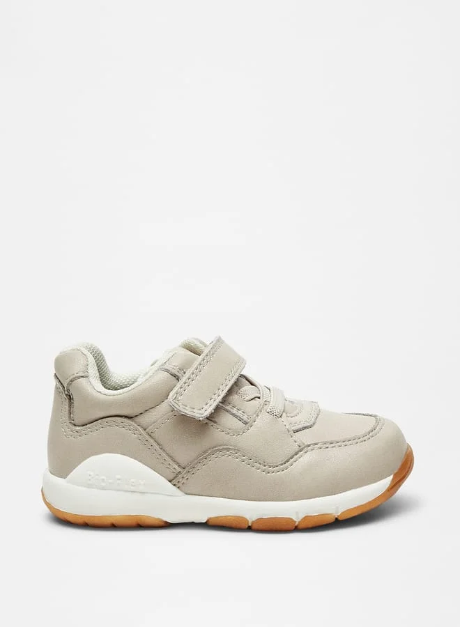 Barefeet Textured Sneakers with Hook and Loop Closure