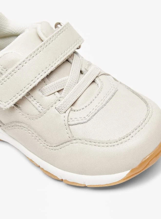 Barefeet Textured Sneakers with Hook and Loop Closure