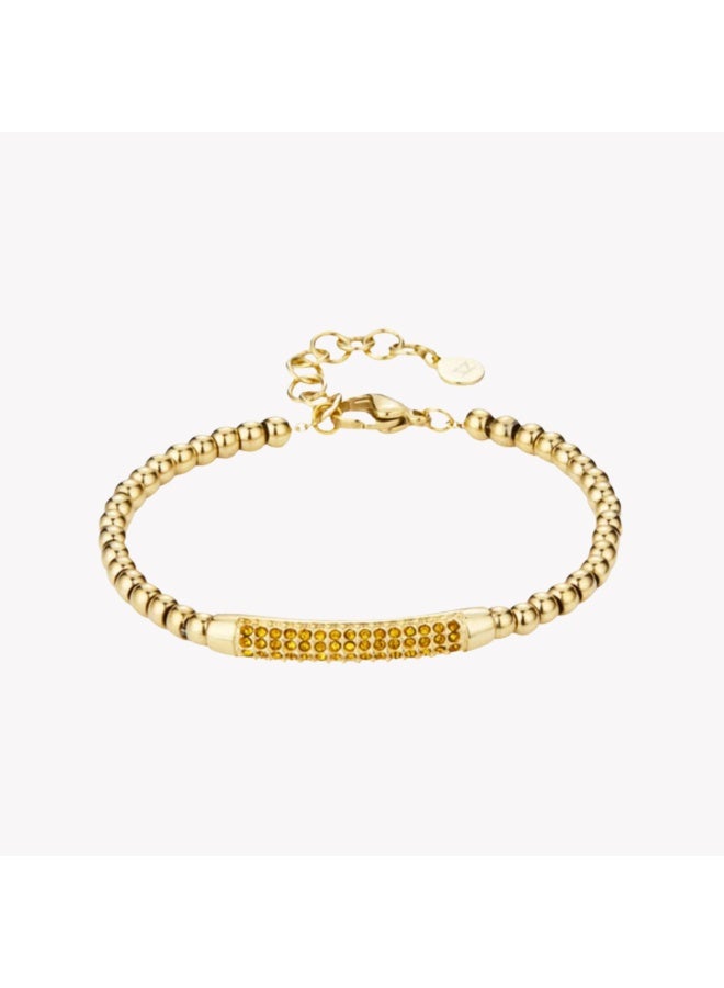 زنك سوار زينك النسائي من الفولاذ المقاوم للصدأ الذهبي | ZFBR003G - Image 1