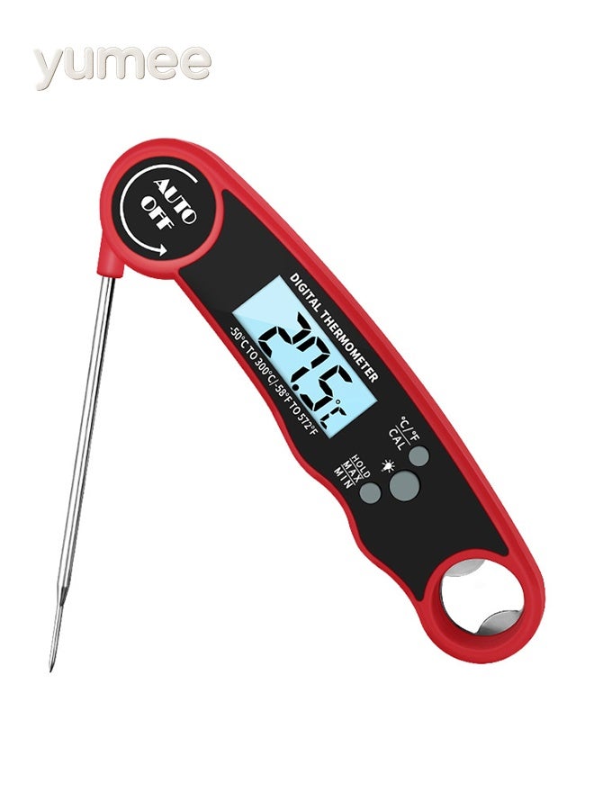 yumee Meat Thermometer Digital, Instant Read Food Thermometer for Cooking, Grilling Air Fryer Griddle Probe Kitchen Gadgets, BBQ Accessories Grill for Kitchen and Outside, BBQ, Turkey, Candy, Liquids, Beef - Image 1