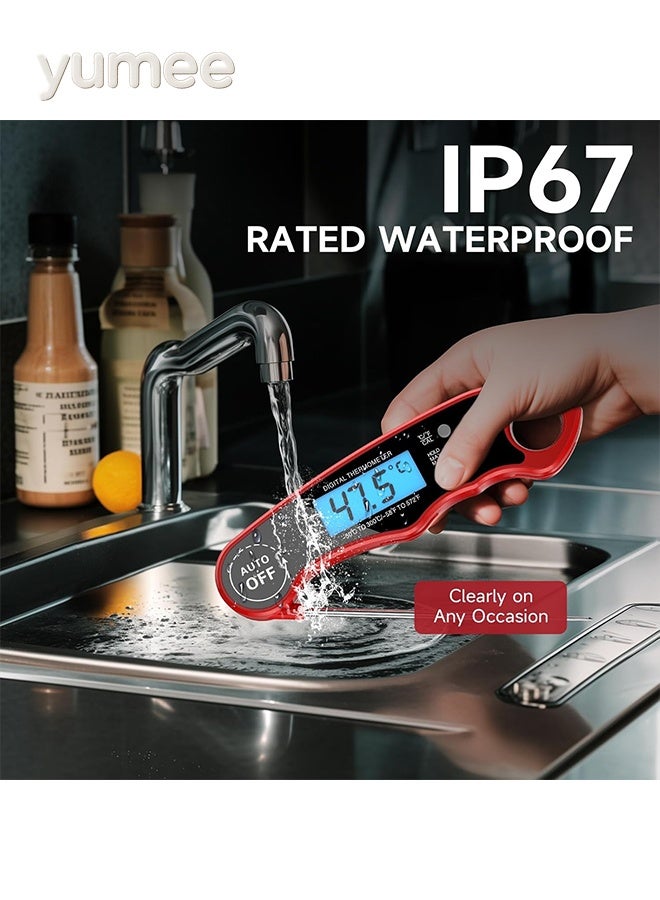 yumee Meat Thermometer Digital, Instant Read Food Thermometer for Cooking, Grilling Air Fryer Griddle Probe Kitchen Gadgets, BBQ Accessories Grill for Kitchen and Outside, BBQ, Turkey, Candy, Liquids, Beef - Image 5