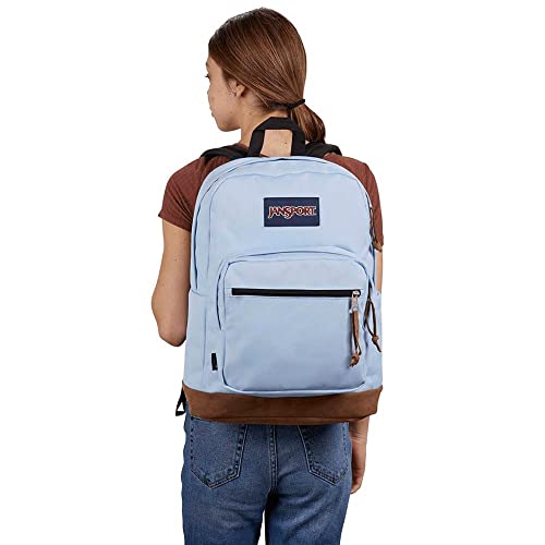 JanSport Right Pack Backpack - Durable Daypack with Padded 15" Laptop Sleeve, Spacious Main Compartment & Integrated Water Bottle Pocket - Hydrangea - Image 4