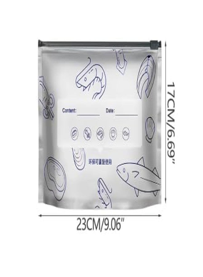 KITDAO KITCHENDAO Reusable Aluminum Food Storage Bag, Stand Up Foil Sealable Bags with Zip Lock,Food Storage Bags Aluminium Foil Fresh keeping Bag for Vegetable Fruit Meat (Silver) (10 pcs) - Image 2