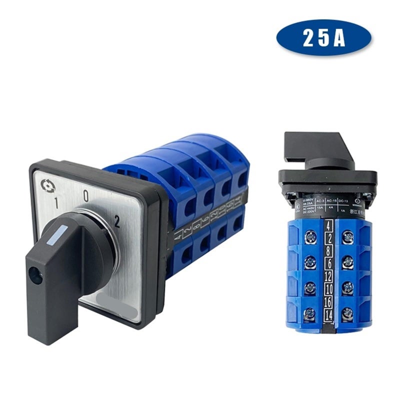 Universal Changeover Rotary Cam Switch LW26 25 4 25A 4 Pole 3 Position Color 1234 - Image 4