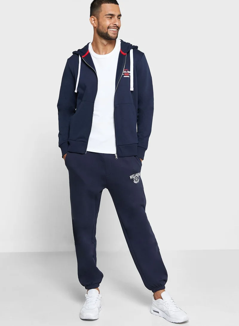 JACK & JONES Logo Print Hoodie