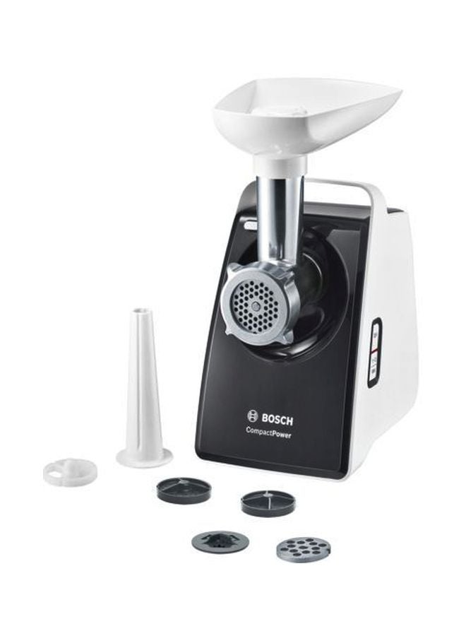 BOSCH CompactPower Meat Mincer 500 W MFW3612A Black/White - Image 1