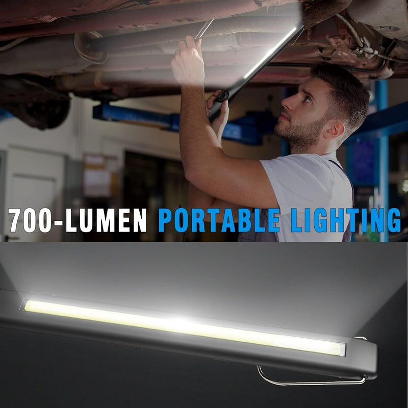 Dr. Prepare LED Work Light, 700 Lumens Rechargeable Work Lights, Cordless Portable Magnetic COB LED Work Light, Inspection Light for Car Repair, Home, Garage, Emergency - Image 2