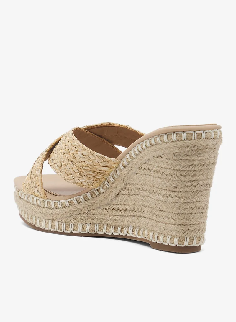 Ginger BEIGE Wedge Sandals for Women | Best Price UAE