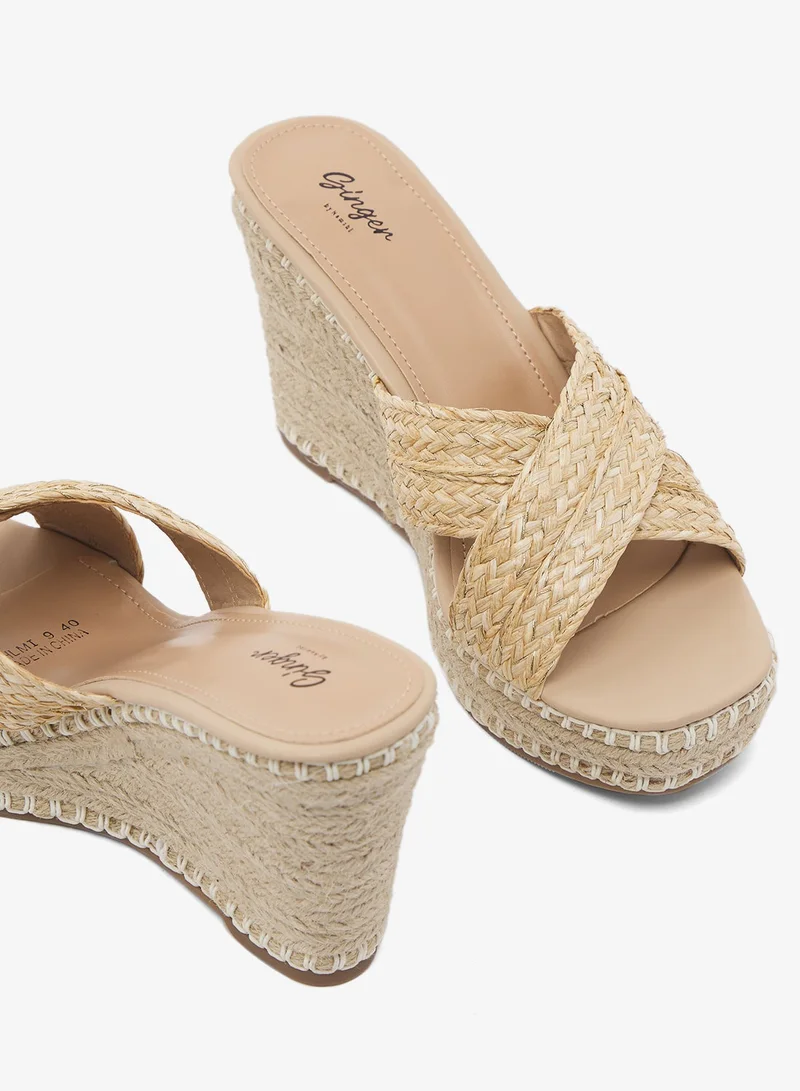Ginger BEIGE Wedge Sandals for Women | Best Price UAE