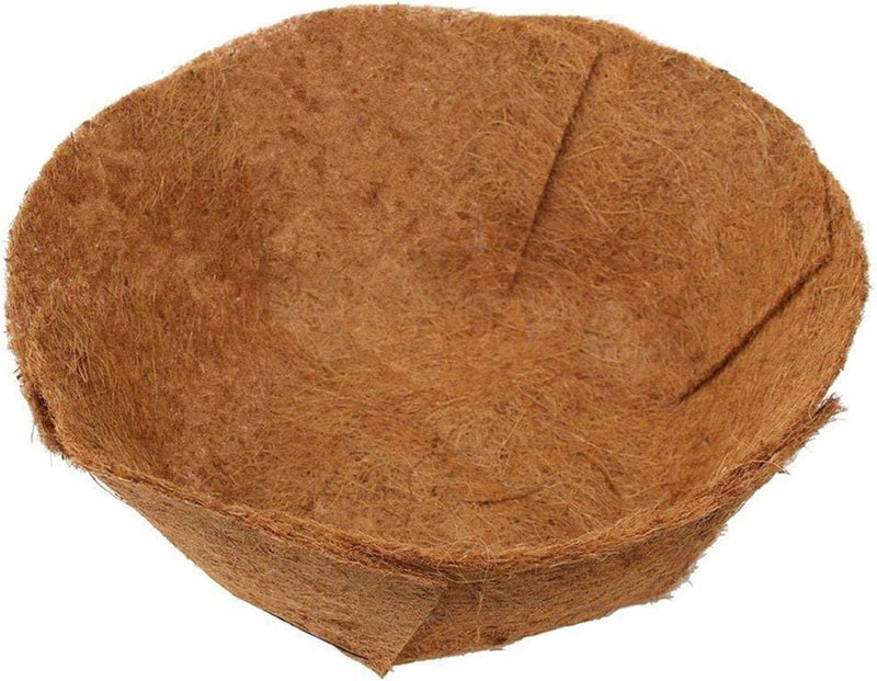 EROCK 2PCS Round Replacement Coco Liner for Hanging Basket - 24 inch Foldable Coco Pad for 16/14 / 12 inch Coconut Fiber Plant Basket Liner, Garden Planter Flower Pot (Round) - Image 1