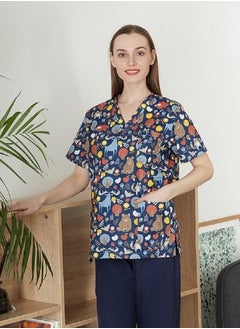 Unisex Cartoon Matte Frosted Uniform Top.