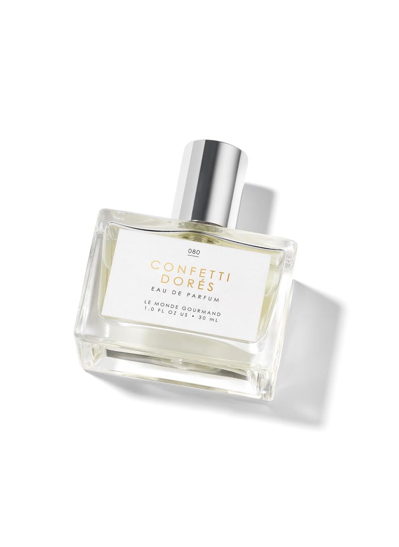 LE MONDE GOURMAND - Le Monde Gourmand Confetti Dors Eau de Parfum 1 fl oz 30ml  Birthday Cake Vanilla Rose Perfume Notes - Image 1