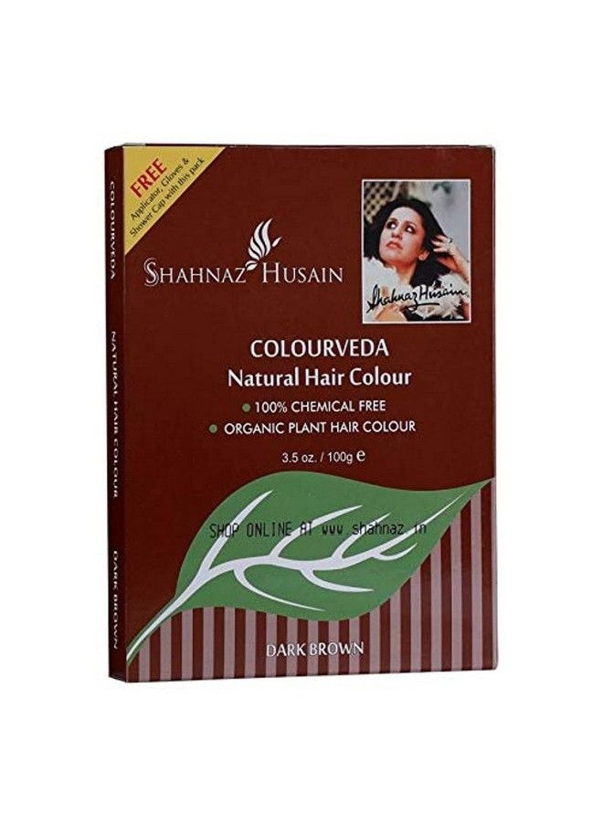 Shahnaz Husain - Colourveda Natural Hair Colour Dark Brown 100G - Image 1