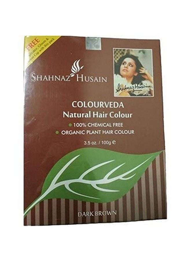 Shahnaz Husain - Colourveda Natural Hair Colour Dark Brown 100G - Image 1