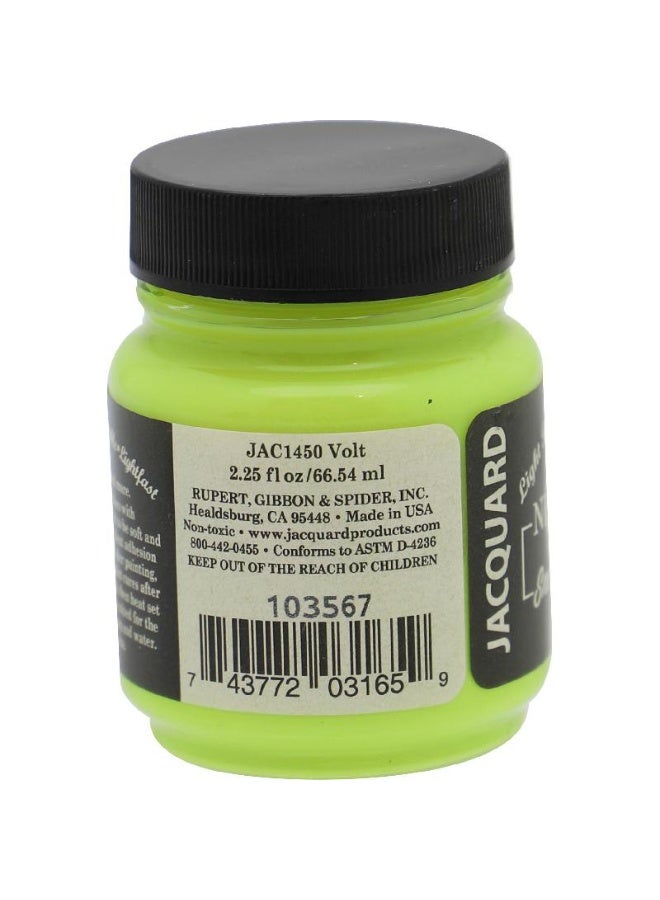 Jacquard Neopaque Light Body Opaque Acrylic Fabric Painting Volt 2.25 oz ( 63.93 ml ) - Image 2