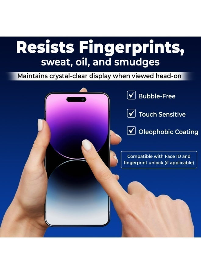 نيكسجين واقي شاشة الخصوصية من NIXGEN لهاتف Iphone 17 Pro Series، زجاج مقاوم للكسر بدرجة عسكرية، عبوة من 3 قطع - Image 4