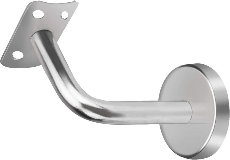 ZOENHOU 6 Pack Stainless Steel Handrail Brackets, Curved Handrail Brackets for Round Rails, Stairway Hardware Railing Holders with Mounting Screws for Guardrails Home Decor Malls - Image 4