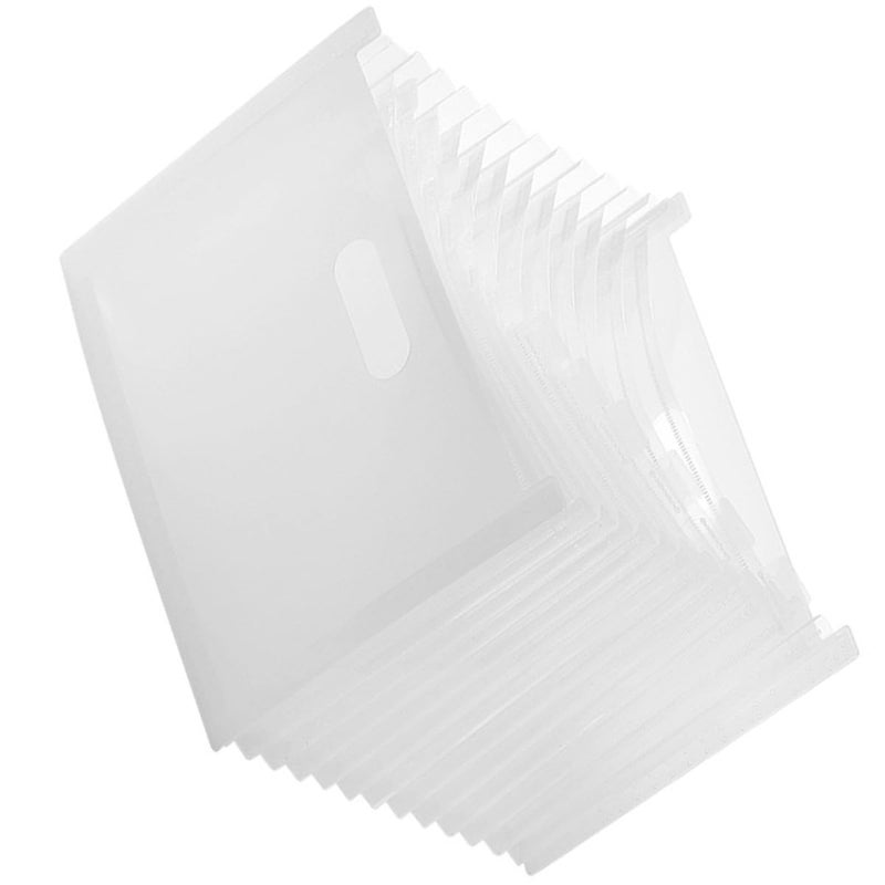 White 13 Pocket Expanding File Folder A4 Document Organizer - Image 2