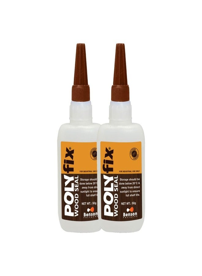 Polyfix Wood Seal Glue For wood Repairing & Sealing | Fills Cracks & holes in wood. 50g (Pack of 2) - Image 1