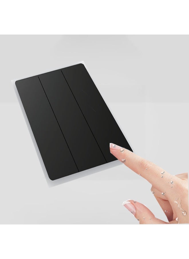 CL Three-way switch, piano black, modern design. - Image 1