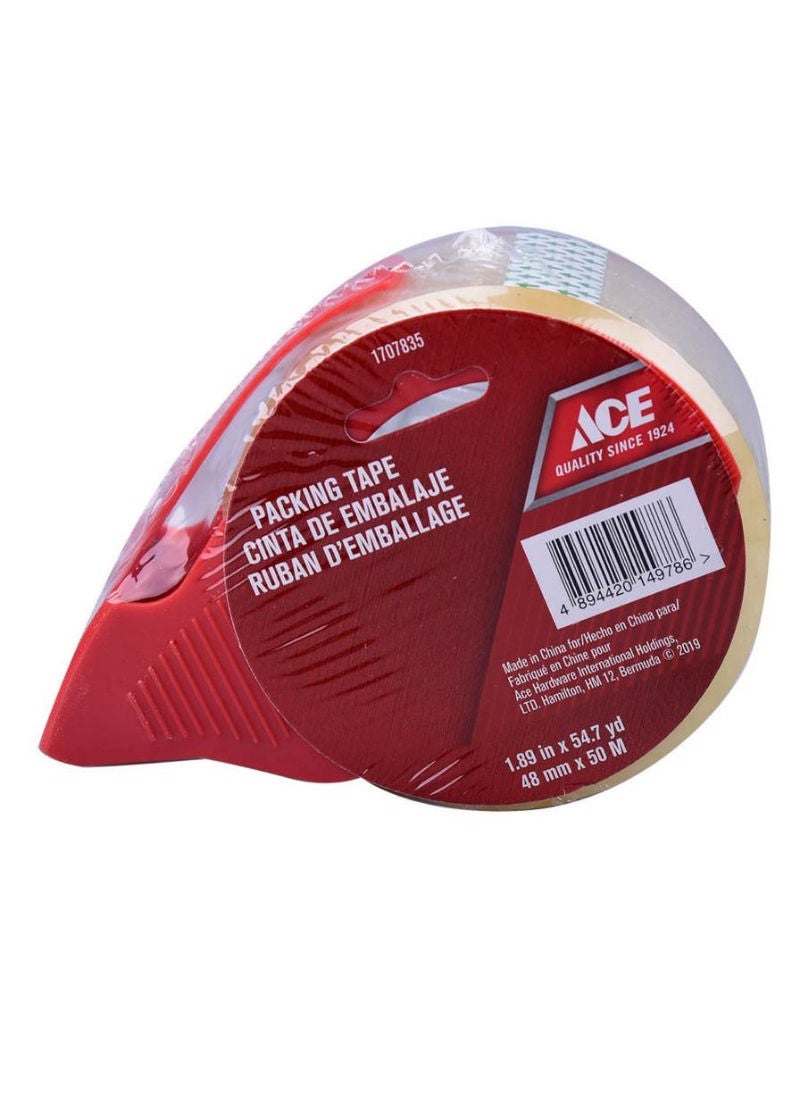 Ace Packing Tape With Dispenser Clear