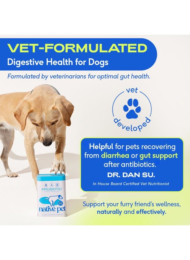 native pet Probiotics for Dogs - Dog Probiotics Powder for Digestive Health, Gut Support, & Immune Boost – Vet-Formulated Powder for Maximum Potency with Digestive Enzymes & Prebiotics - 30 Scoops - Image 2