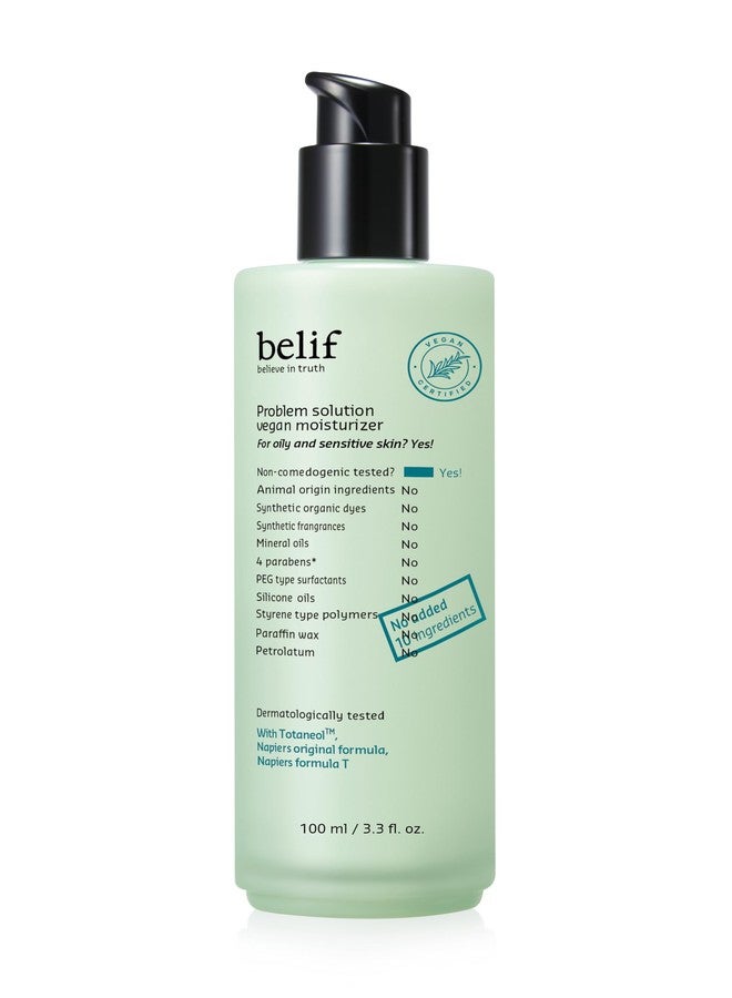 belif problem solution vegan moisturizer 100ml