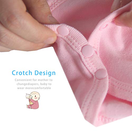 YSCULBUTOL Baby Twins Bodysuits Best Friends Forever Baby Clothes Set with Bibs Girl Outfit with hat (Pink, 0-3 Months) - Image 4