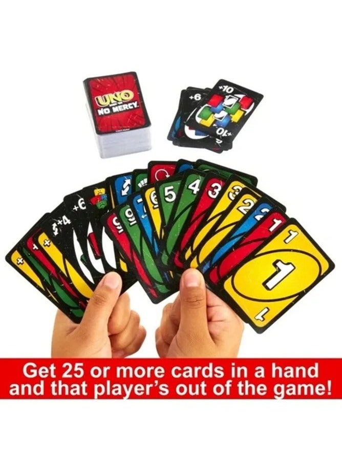 UNO Show Em No Mercy Card Game - New Party Table Family Entertainment UNO Games - Are Wild for 2-10 Players, 7+Years Old - Image 3