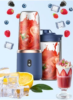 FPC 400ml Portable Small Electric Juicer - Stainless Steel Blade, Fruit & Vegetable Smoothie Blender, Compact Design, Easy-to-Use, Rechargeable, Ideal for Travel, Quick Juice Maker for Home & Office, Automatic Operation, Versatile Kitchen Tool  - Image 1