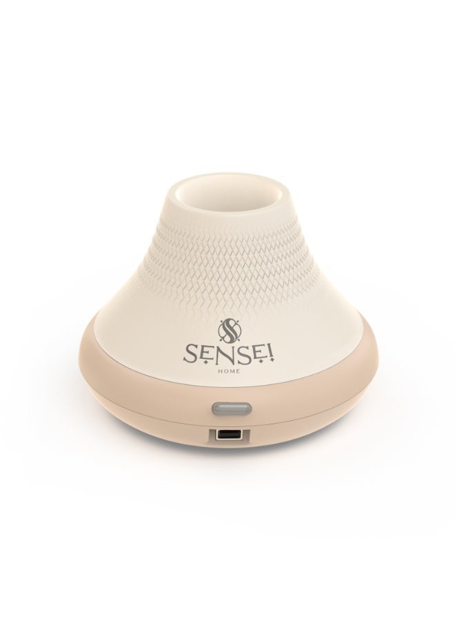 SENSEI Mino Diffuser and Diffuser Oil (Bakarat), tabletop aroma diffuser for room, desk, office and reception. Comes with free Bakarat oil included. Notes of jasmine, amber and cedarwood. - Image 5