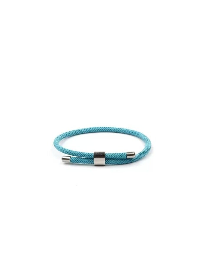 Adjustable azure blue Rope bracelets 