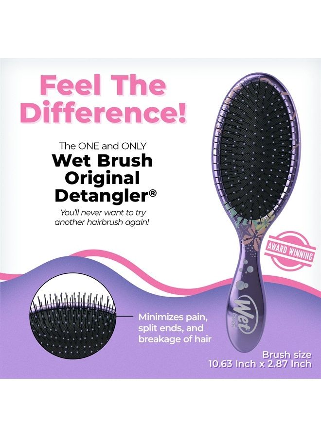 Wet Brush فرشاة شعر أصلية لفك التشابك، ديزني برينسيس أرييل - شعيرات إنتيلي فليكس فائقة النعومة - فرشاة فك التشابك تنزلق عبر التشابكات بسهولة لجميع أنواع الشعر - للنساء، الرجال، الشعر الرطب والجاف - Image 2