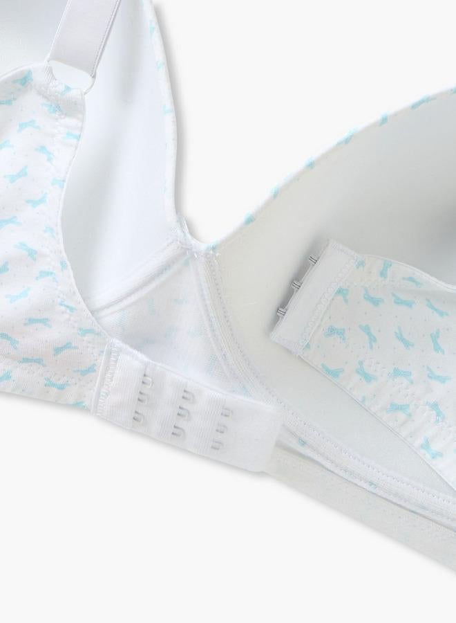 Splash FAV Printed Non Wired Plunge Bra - Image 4
