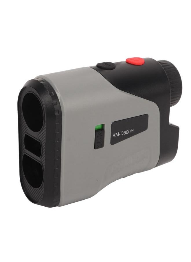 Golf Rangefinder High Accuracy 6.5X Magnification Clear View 656yd Laser Distance Meter with Slope Switch for Hunting Gray