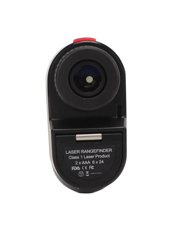 Golf Rangefinder High Accuracy 6.5X Magnification Clear View 656yd Laser Distance Meter with Slope Switch for Hunting Gray