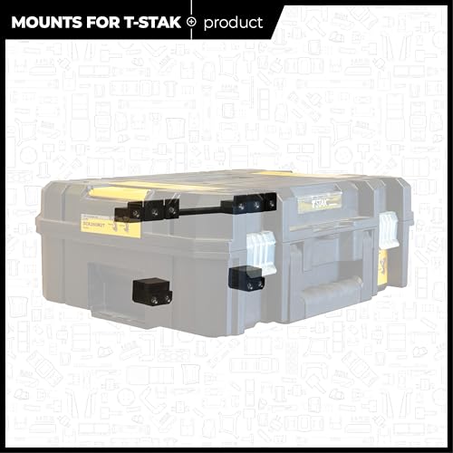 StealthMounts Mounts for DeWalt TSTAK (3 Pack) | Wall Mounting System for DeWalt T-STAK | Mounting Bracket - Image 5