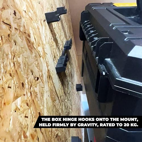 StealthMounts Mounts for DeWalt TSTAK (3 Pack) | Wall Mounting System for DeWalt T-STAK | Mounting Bracket - Image 3