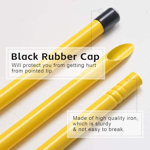 Dittoven Golf Alignment Sticks 3 Pack, 58 inch Golf Swing Practice Stick, Adjustable Length Golf Practice Rods Alignment Training Sticks for Aiming, Putting, Full Swing Trainer, Yellow - Image 3