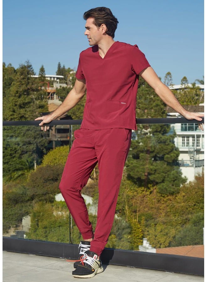 Dagacci Medical Uniform Jogger Scrub Pants for Women and Men Unisex 4-Way Stretch Workwear Professionals Scrubs Pants, Black, M - Image 3