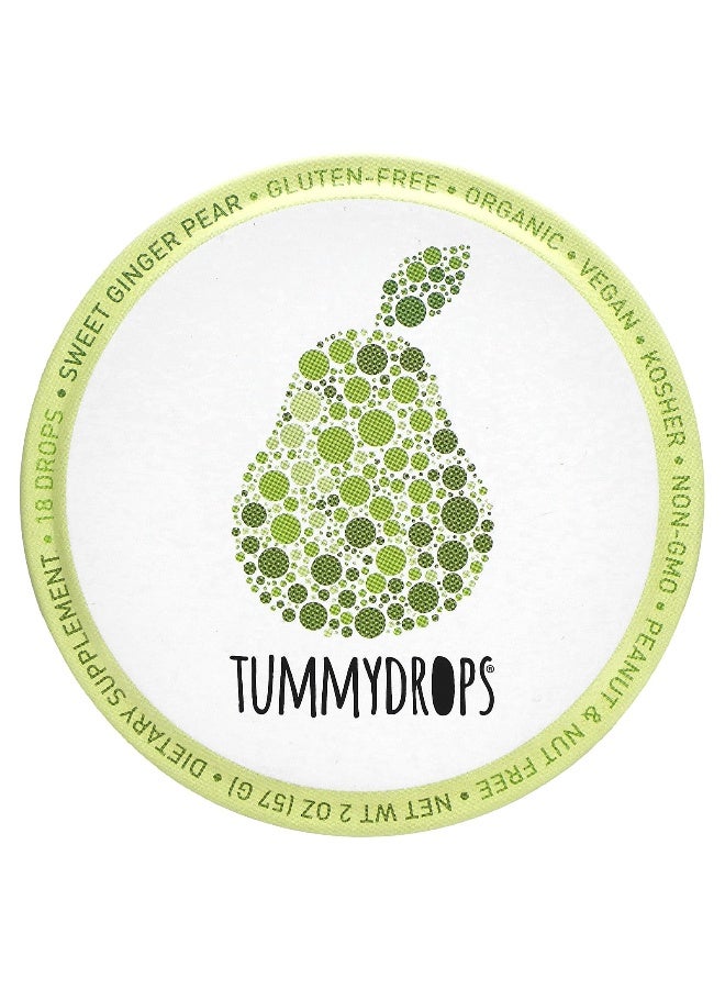 TUMMYDROPS Tummydrops, Sweet Ginger Pear, 18 Drops - Image 1