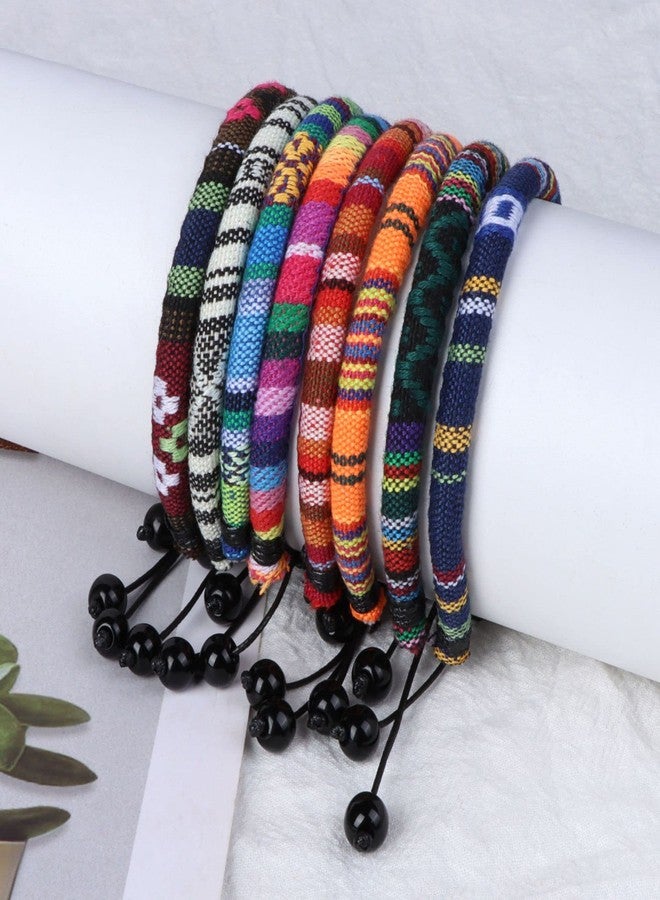 Pingyongchang Boho Surfer Bracelets Anklet Handmade Adjustable String Rope Braided Anklet Summer Friendship Waterproof Beach Jewelry for Women Men-B - Image 2