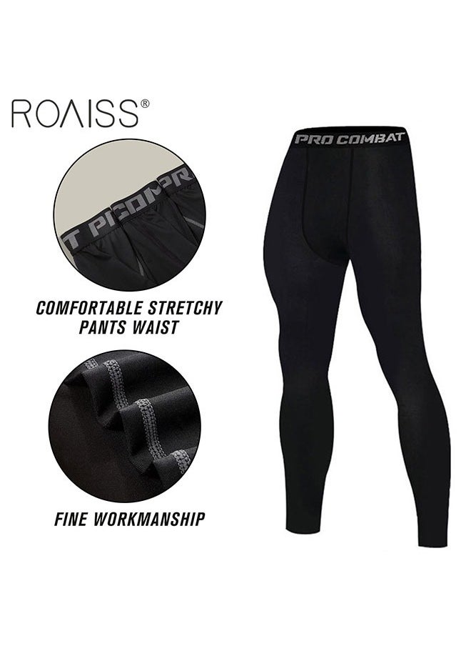 3-Piece Men's Fitness Set Lightweight And Breathable Quick Drying Cycling Clothes Breathable And Sweat Absorbing Tight Training Clothing