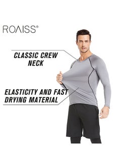roaiss 3-Piece Men's Fitness Set Lightweight And Breathable Quick Drying Cycling Clothes Breathable And Sweat Absorbing Tight Training Clothing  - Image 4
